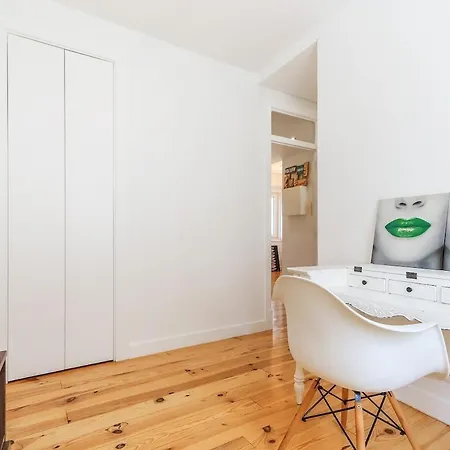 아파트 Campo De Ourique Modern Bright With Office